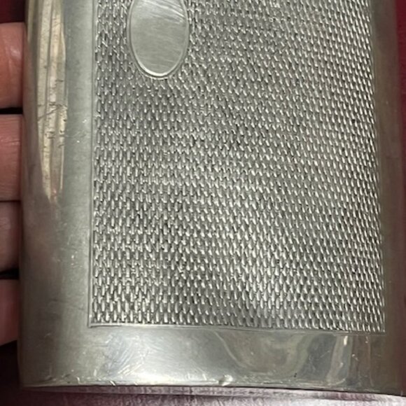 VTG Sheffield Rose English Pewter Hip 3 Oz. Drinking Curved Flask 3.25"x4.5" - Picture 15 of 15
